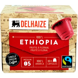 Delhaize | Cafea Etiopia, 10 capsule