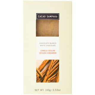 Cacao Sampaka | Ciocolata alba cu scortisoara 100g