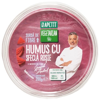 Mega Apetit | Humus cu sfecla rosie 200g