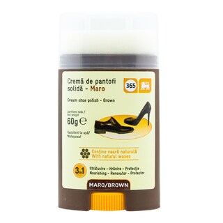 365 | Crema solida pentru incaltaminte maro 60g