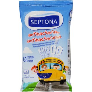Septona | Servetele umede antibacteriene pentru copii