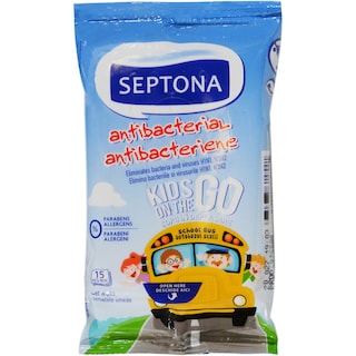 Septona | Servetele umede antibacteriene pentru copii