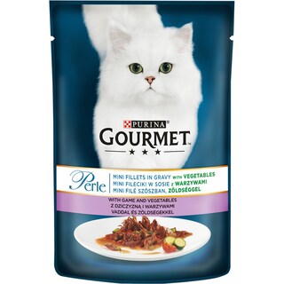 Gourmet | Perle | Hrana umeda pentru pisici cu vanat si legume 85g