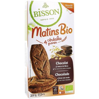 Bisson | Matins | Biscuiti din cereale cu ciocolata bio 200g