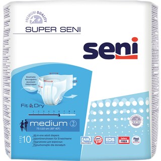 Seni | Super | Scutece incontinenta adulti Medium 10 bucati