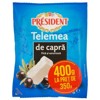 President | Telemea de capra 400g la pret de 350g 350g+50g