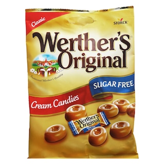 Werther's | Dropsuri cu smantana dulce, fara zahar 70g