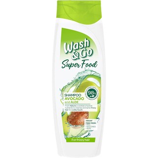 Wash&Go | Sampon pentru par rebel cu avocado si aloe 400ml