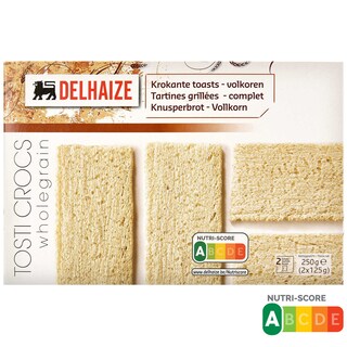 Delhaize | Tartine prajite cu faina integrala de grau 250g