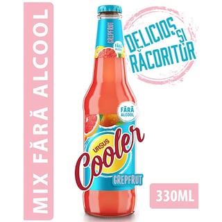 Ursus Cooler | Mix de bere fara alcool cu suc de grepfrut 330ml