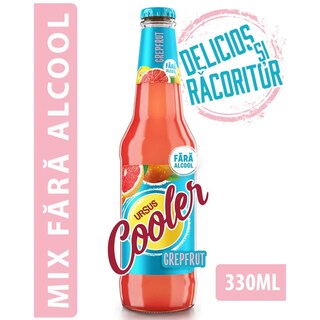 Ursus Cooler | Mix de bere fara alcool cu suc de grepfrut 330ml