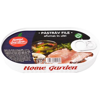 Home Garden | Pastrav file afumat in ulei 170g