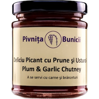 Pivnita Bunicii | Chutney picant cu prune si usturoi  190g