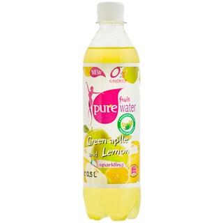 Pure Fruit | Apa carbogazificata cu aroma de mar verde si lamaie 0.5l