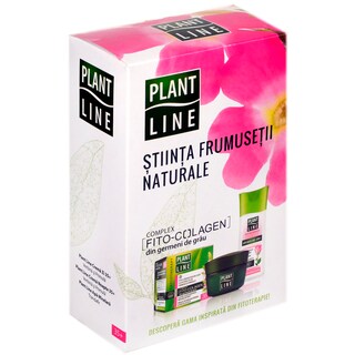 Plant Line | Set de ingrijire pentru fata crema de zi + crema de noapte + apa micelara 45+45+100ml