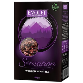Evolet | Sensation | Ceai Loose Tea, Wild Berry Fruit Tea 80g