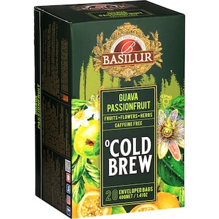 Basilur | Ceai Cold Brew Guava Passion Fruit, fara cafeina 20x2g