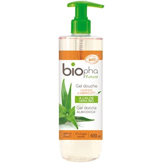 Biopha | Gel de dus bio cu parfum de caise 400ml