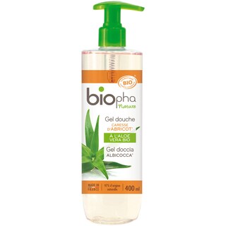 Biopha | Gel de dus bio cu parfum de caise 400ml