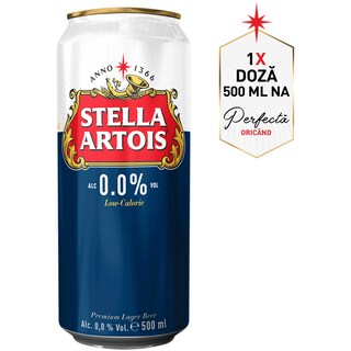 Stella Artois | Bere blonda fara alcool 0.5L