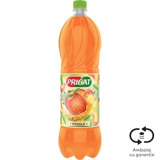 Prigat | Bautura racoritoare cu suc de piersica 1.75L