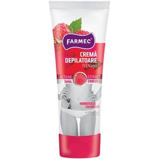 Farmec | Crema depilatoare TEENager zmeura 150ml