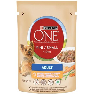 Purina One | Hrana pentru caini adult cu pui si morcov 100g