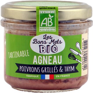 Les Bons Mets BIO | Terina de miel cu ardei copti si cimbru 90g