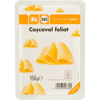 365 | Cascaval din lapte de vaca, feliat 150g