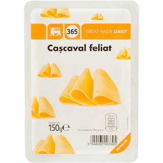 365 | Cascaval din lapte de vaca, feliat 150g