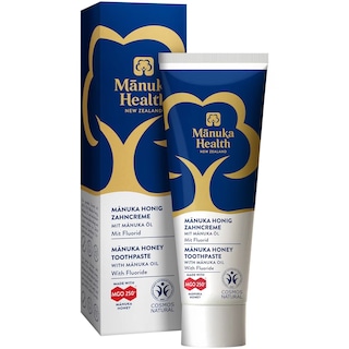 Manuka Health | Pasta de dinti cu fluor, cu miere de Manuka MGO 250+ si cu ulei de Manuka 75ml