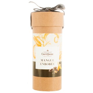 Cafe Tasse | Bucatele de mango invelite in ciocolata 175g