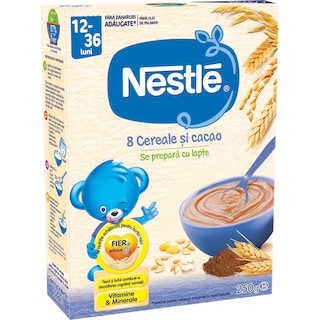 Nestle | 8 Cereale si cacao, de la 12 luni  250g