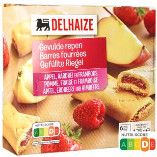 Delhaize | Batoane umplute cu fructe rosii 125g