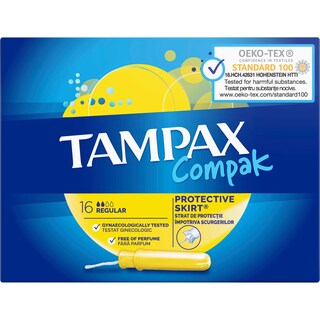 Tampax | Tampoane interne Regular, 16 bucati