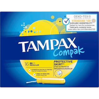 Tampax | Tampoane interne Regular, 16 bucati