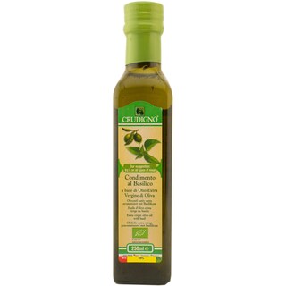 Crudigno | Ulei de masline extravirgin cu busuioc bio 250ml