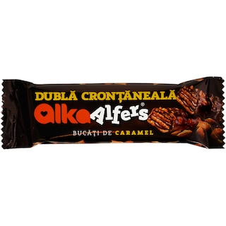 Alka | Alfers | Napolitana cu crema de cacao si caramel 35g