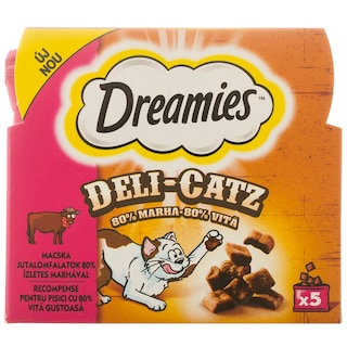 Dreamies | DELI-CATZ | Recompense cu carne de vita pentru pisici 25g