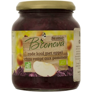 Bionova | Varza rosie bio cu mere 340g