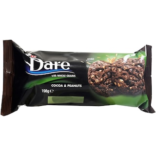 Dare | Biscuiti cu cereale integrale, cacao si arahide 198g