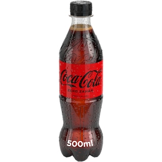Coca-Cola Zero Zahar | Bautura racoritoare carbogazoasa cu indulcitori 500ml