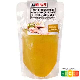 Delhaize | Fond din carcasa de pui, cu plante aromatice 220ml