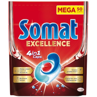 Somat | Detergent masina de spalat vase, 4in1, 50 capsule