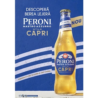 Peroni Nastro Azzurro | Stile Capri | Bere blonda 0.33L