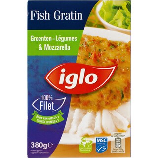 Iglo | Peste cu legume gratinate si mozzarella 380g