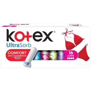 Kotex | Tampoane UltraSorb Super 16 bucati