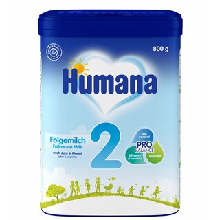 Humana | Formula de lapte de continuare 2, +6 luni 800g
