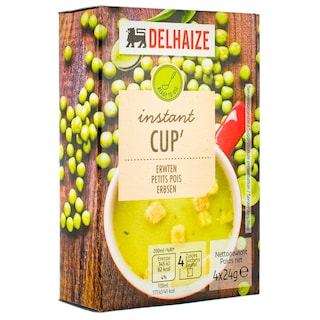 Delhaize | Supa instant de mazare 4 bucati 4x24g