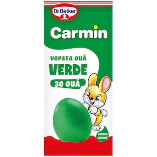 Dr. Oetker | Carmin | Vopsea lichida verde, 30 oua, 6ml